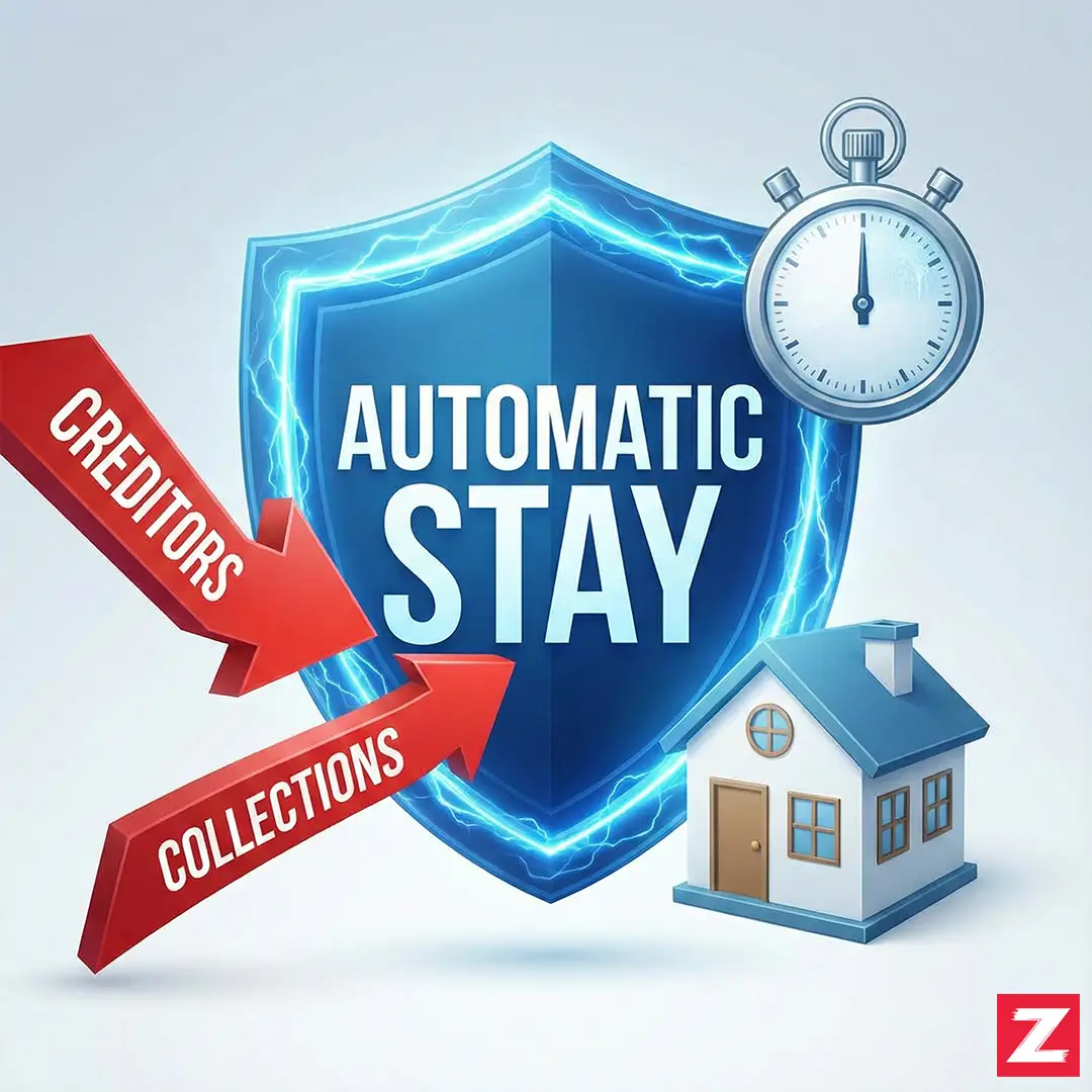 automatic stay immediate effect