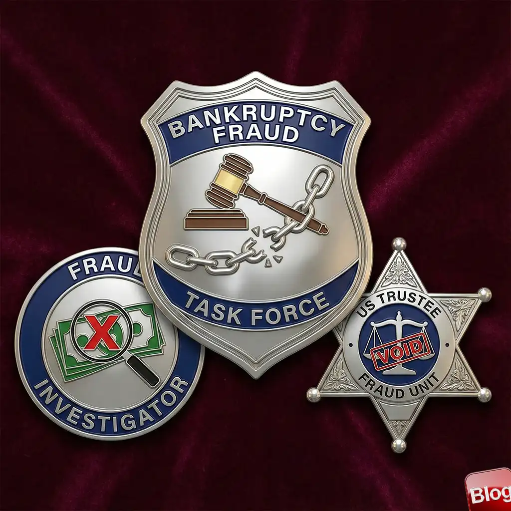 bankruptcy fraud badges